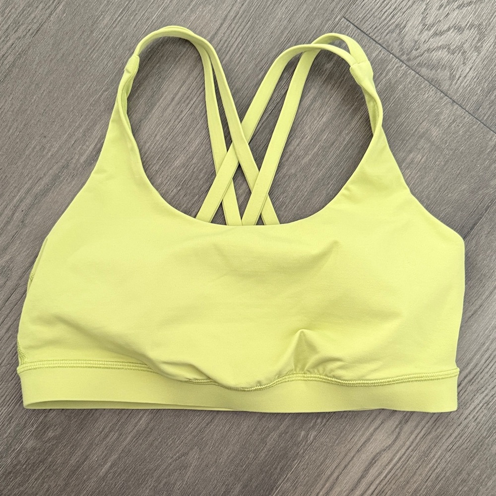 Lemon Yellow Women's Sports Bra
